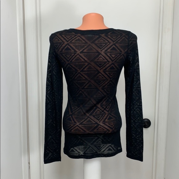 Bozzolo Juniors long sleeve black top medium - Picture 3 of 4